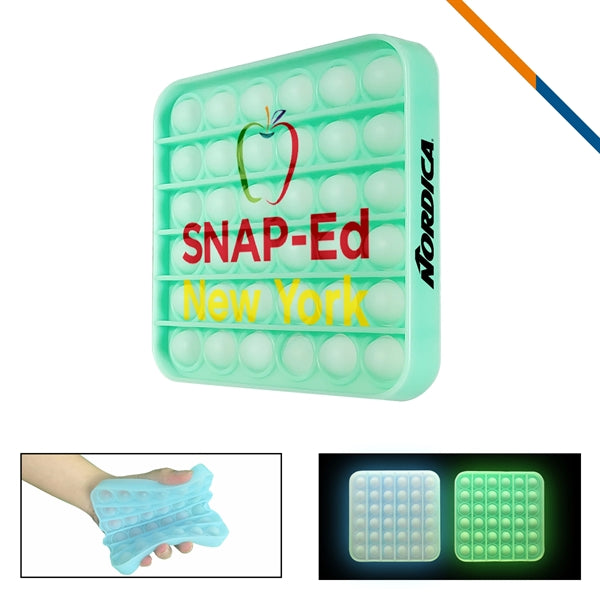 Luminous Square Push Pop Bubble