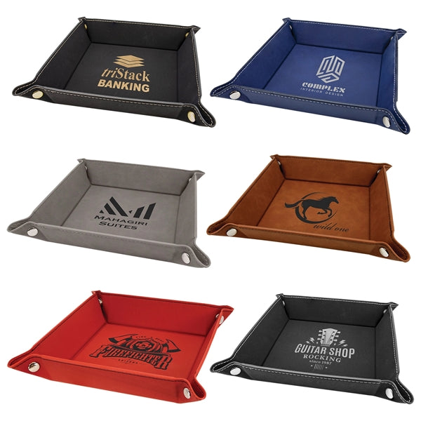 Leatherette Snap Up Dice Tray