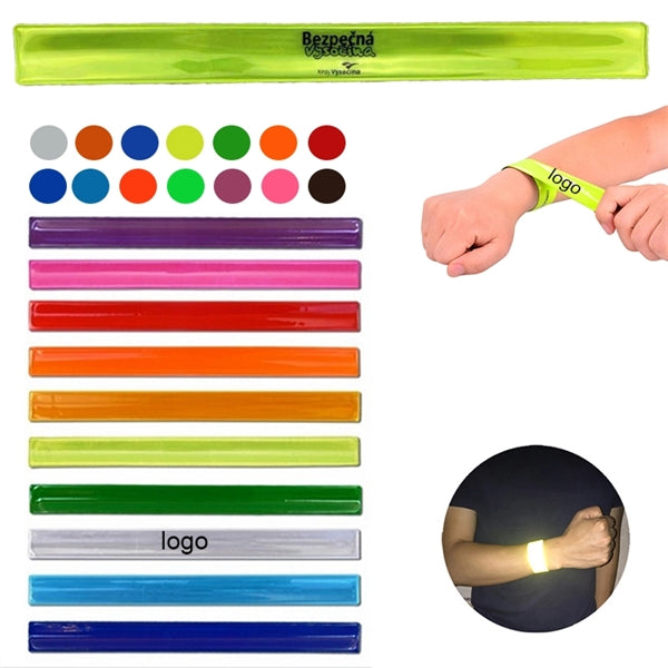Reflective bracelets slap band for gift