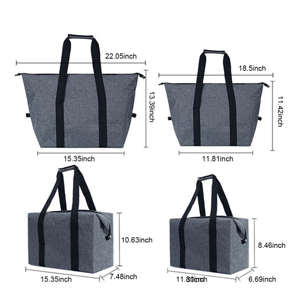 Outdoor Portable Picnic Cooler Bag Can Be Folded