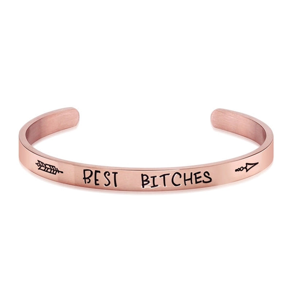 Steel Open Bracelet- Black, Gold, RoseGold