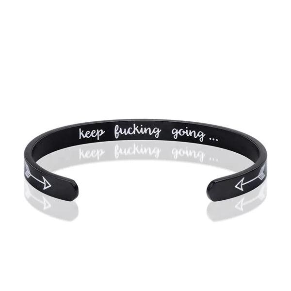 Steel Open Bracelet- Black, Gold, RoseGold