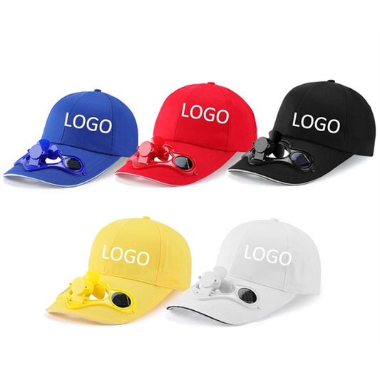 Automatic solar baseball cap with Fan