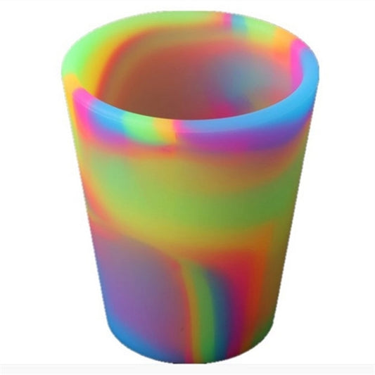 Colorful Silicone Unbreakable Wine Glasses Stemless Cup