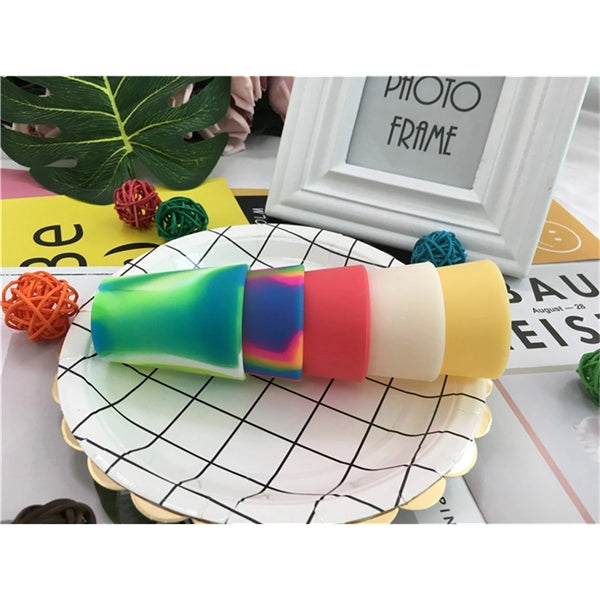 Colorful Silicone Unbreakable Wine Glasses Stemless Cup