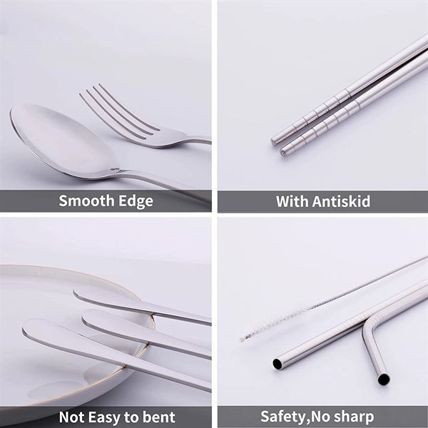 8-Piece Travel Utensils Set