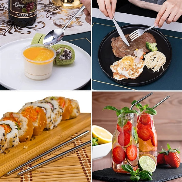 8-Piece Travel Utensils Set