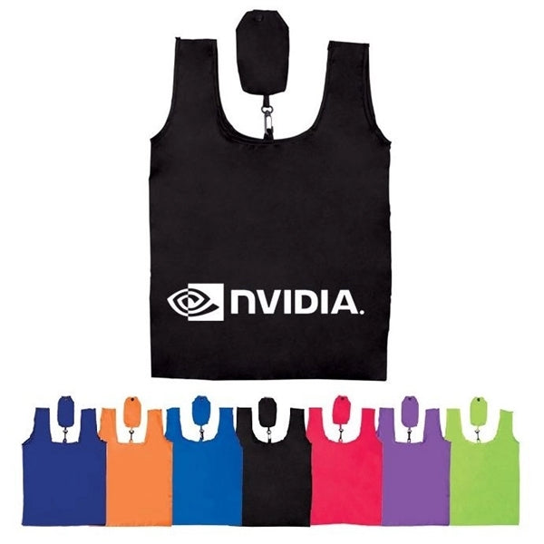 Shirt Style Foldable Grocery Tote Bag