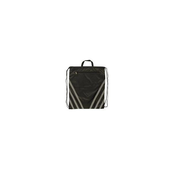 Twilight Reflective Polyester Drawstring Backpack