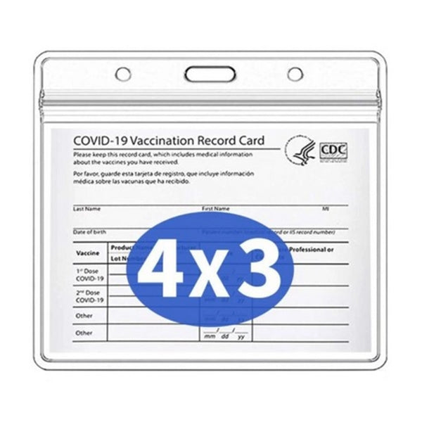 Small Clear Vaccination Card Holder