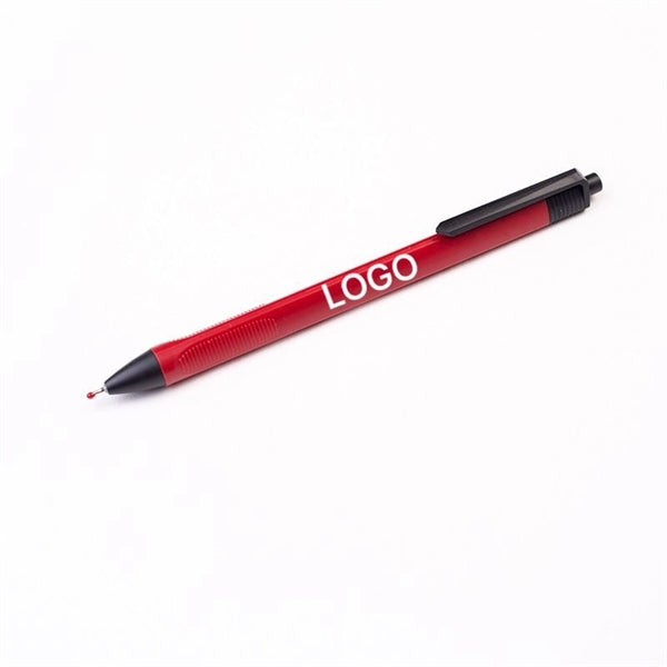 Plastic Ballpoint Pen With Comfortable Grip And Clip