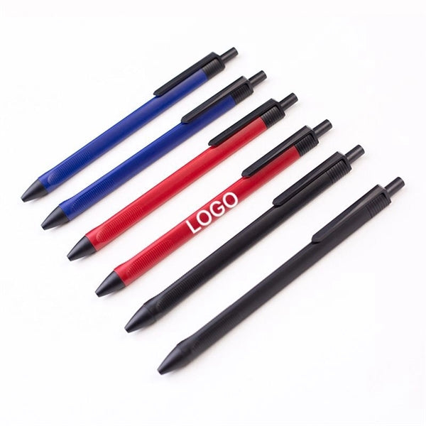 Plastic Ballpoint Pen With Comfortable Grip And Clip