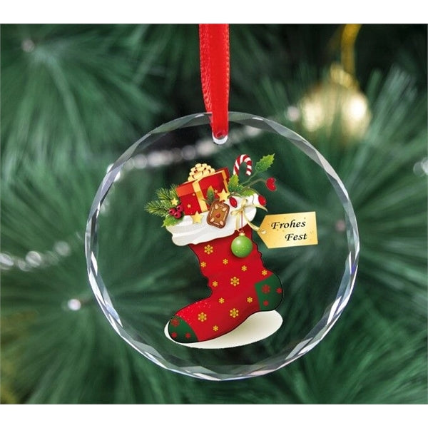 Christmas crystal decoration