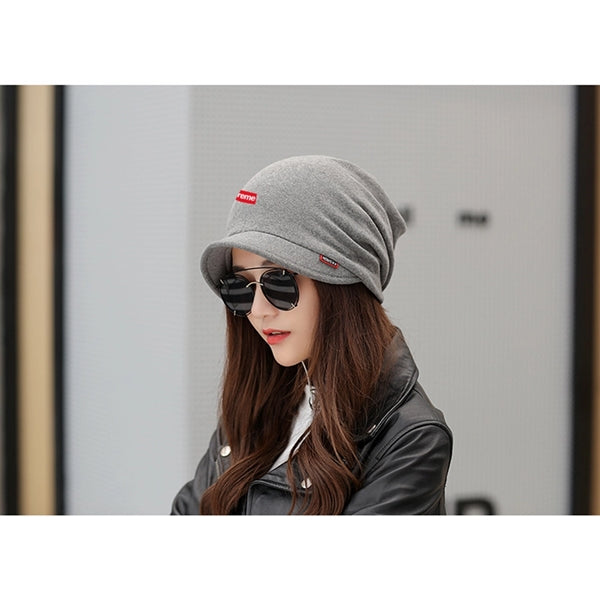 Keep Warm Knitted Hat&Scarf with Brim