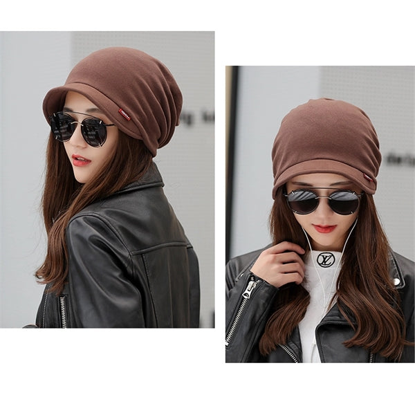 Keep Warm Knitted Hat&Scarf with Brim