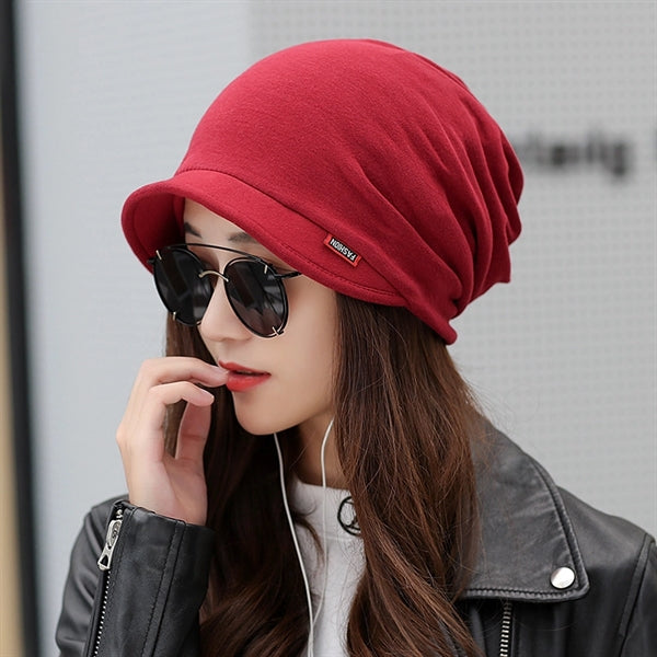 Keep Warm Knitted Hat&Scarf with Brim