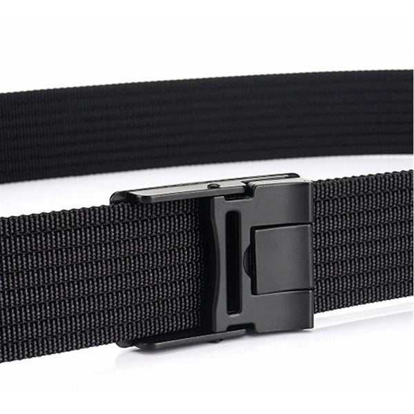 Men's Casual Adjustable Web Belts With Metal Buckle