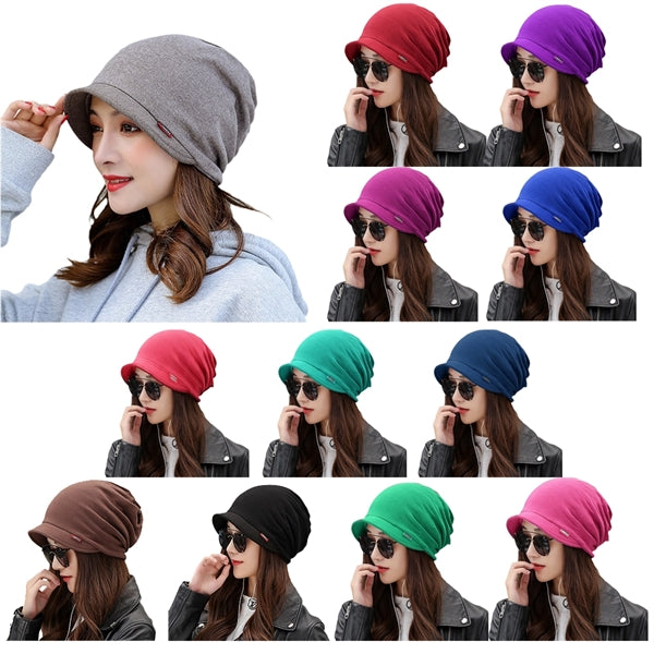 Keep Warm Knitted Hat&Scarf with Brim