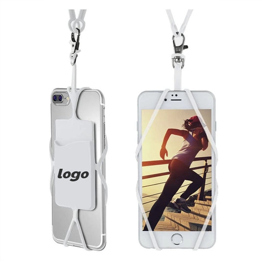 Silicone Phone Lanyard with Card Holder