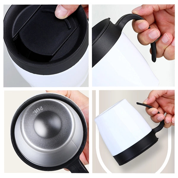 12oz Stainless Steel Coffee Mug Cup with Lid and Handle