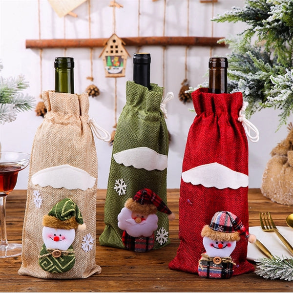 Burlap Wine Bags