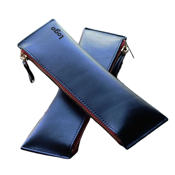 Zippered Leather Pencil Case
