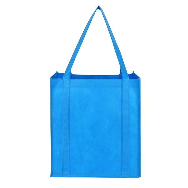 Non-Woven Grocery Tote Bag With Bottom Insert(Ocean)
