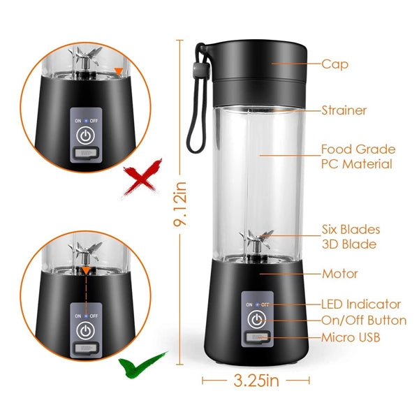 Portable Blender with Six Blades