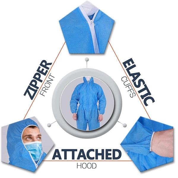 Disposable SMS Isolation Gowns Coveralls