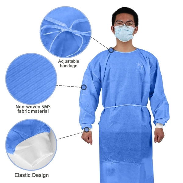 Disposable SMS Isolation Gowns Coveralls
