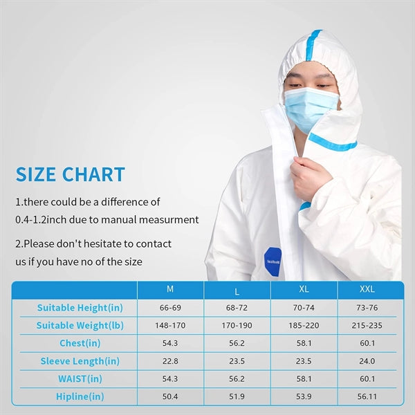 Disposable SMS Isolation Gowns Coveralls