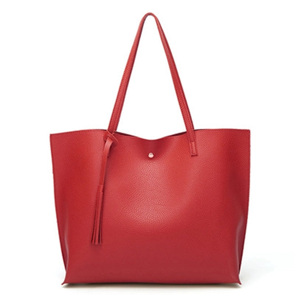 Leather tote bags large handbag for women