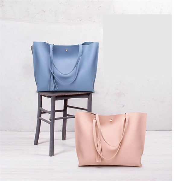 Leather tote bags large handbag for women