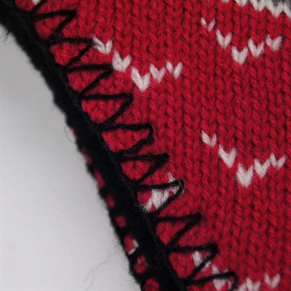 Knitted Beanie Hat with Braids