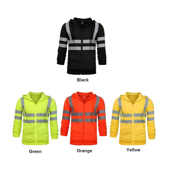 Reflective Fleece Hoodie Jacket