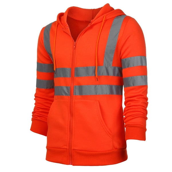 Reflective Fleece Hoodie Jacket