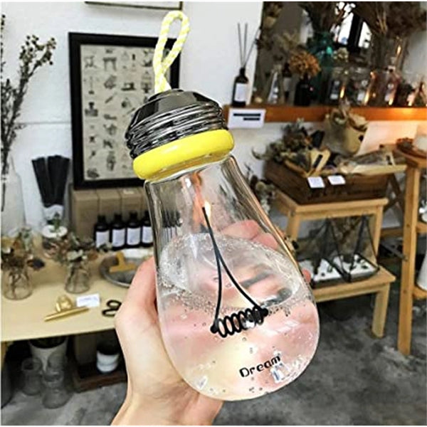 Bulb Shaped Glass Water Bottles
