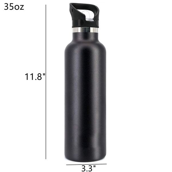 32 oz Vacuum Insulated Stainless Steel Sports Water Bottle
