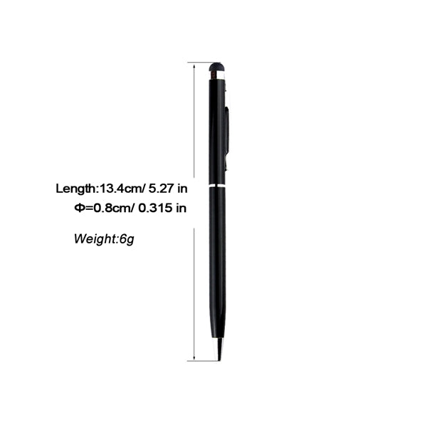 Mini Metal 2-in-1 Stylus Twist Ballpoint Pen