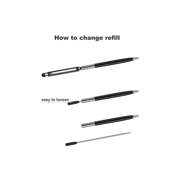 Mini Metal 2-in-1 Stylus Twist Ballpoint Pen