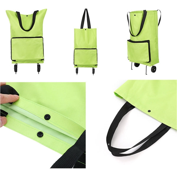 Wheeled Collapsible Shopping Cart