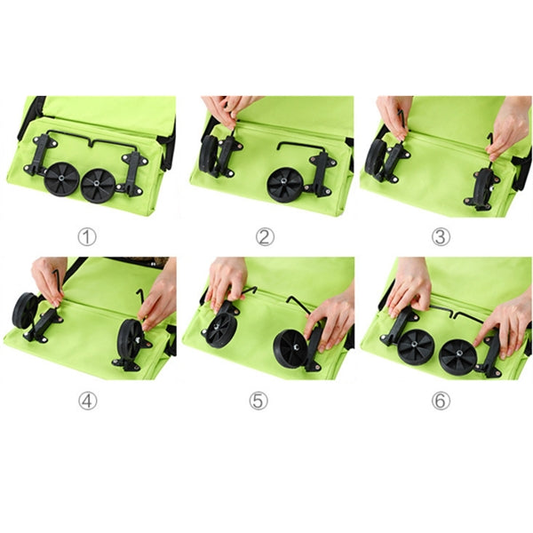 Wheeled Collapsible Shopping Cart