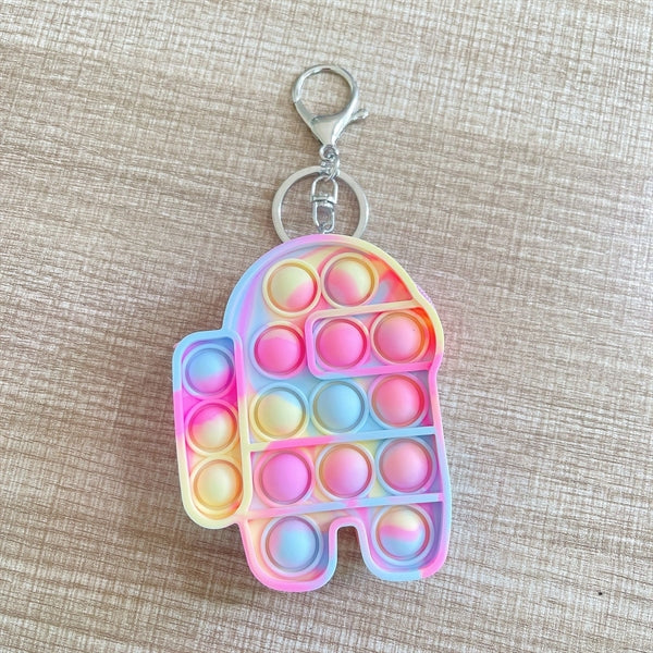 Astronaut Silicone Bubble Sensory Toy Wallet Coin Purse