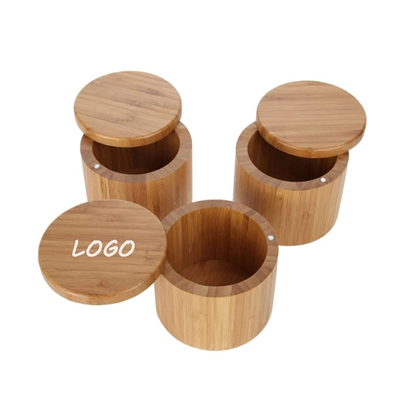 Round Bamboo Spice Rack