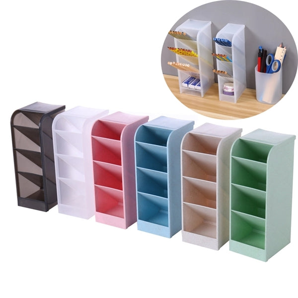 Four-compartment Vertical Storage Box Pen Holder