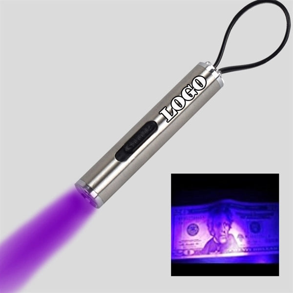 2 in 1 UV Flashlight Keychain Mini Money Detector