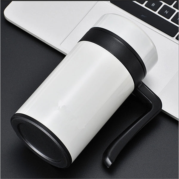 16 oz Vacuum Insulated Coffee Travel Mug with Handle and Lid