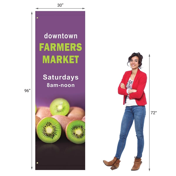 96" x 30" Custom Avenue Banner