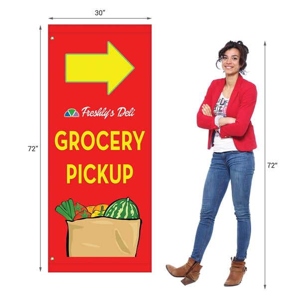72" X 30" Custom Avenue Banner
