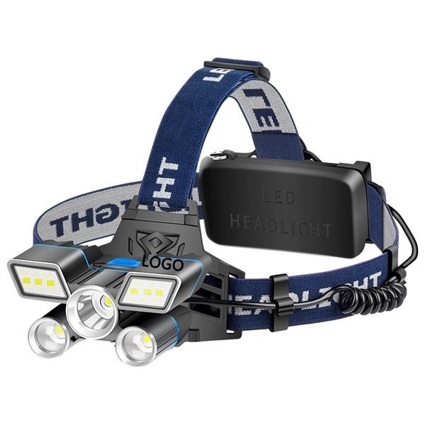 5LED aircraft lamp USB high power outdoor headlamp